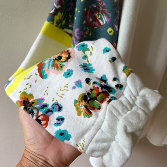 FP Movement by Free People White Floral Cowl Neck Sweater - Picture 4 of 12